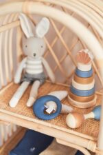 Jollein 037-001-+Stofftier Kuscheltier Hase Kaninchen Junge Joey grau 50 cm – Bild 7