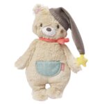 Fehn Kuscheltier Bär Bruno – Weicher Teddybär für Neugeborene als Einschlafhilfe - Stofftier zum Greifen, Fn