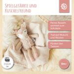 Bieco Kuscheltier Reh Ella mit Rassel | Baby Kuscheltier ab 0 Monate Stofftier Baby Plüschtier Reh r2 – Bild 7